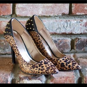 Qupid Leopard Heels